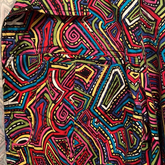 Chico’s Multicolored Utility Jacket - Size 3 - Picture 2 of 9